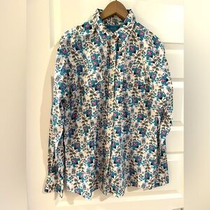 Cowgirl Hardware Embellished Shirt White Blue Multi Size XL